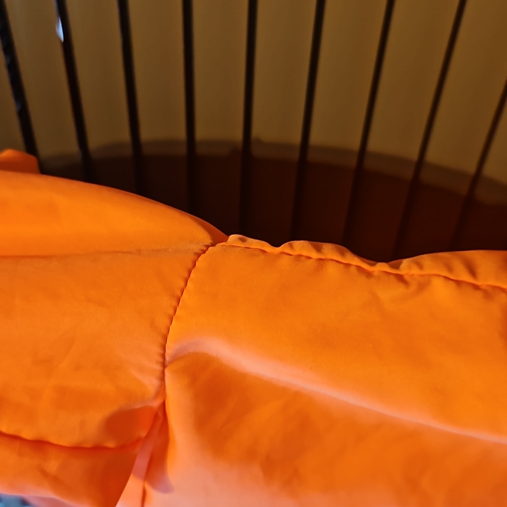 High Visibility running top, high vis runners coverup neon orange jogging, sport - Picture 4 of 11